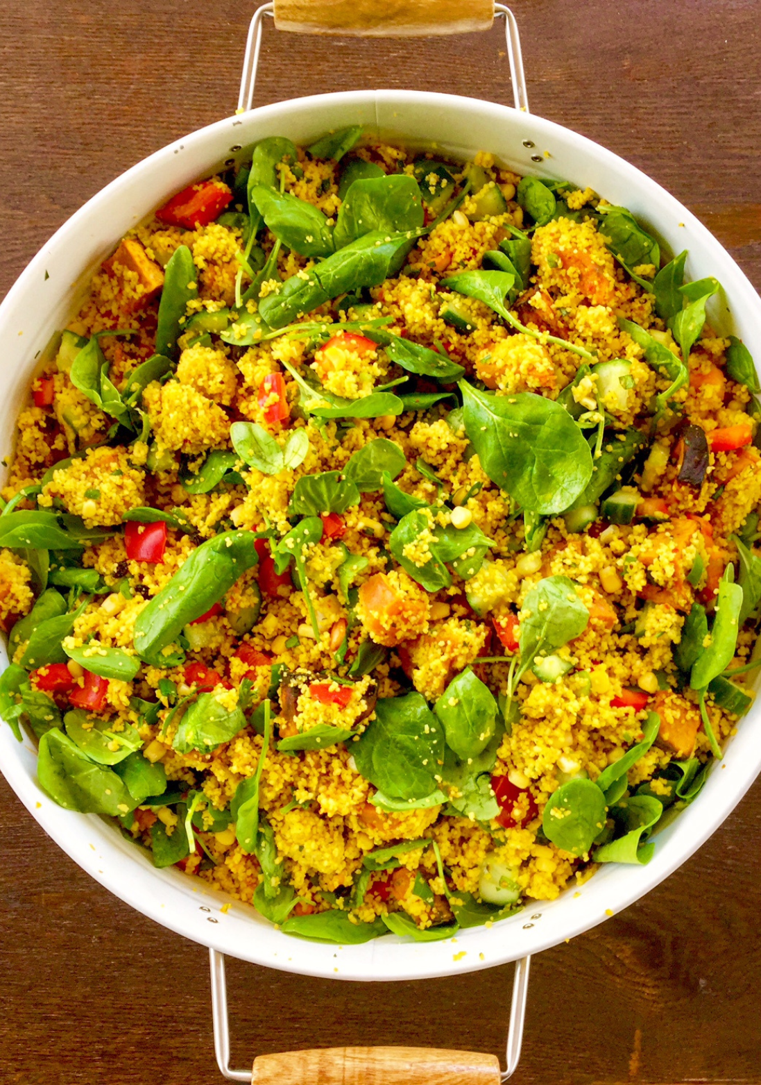 Moroccan Spiced Sweet Potato Cous Cous Salad (V)